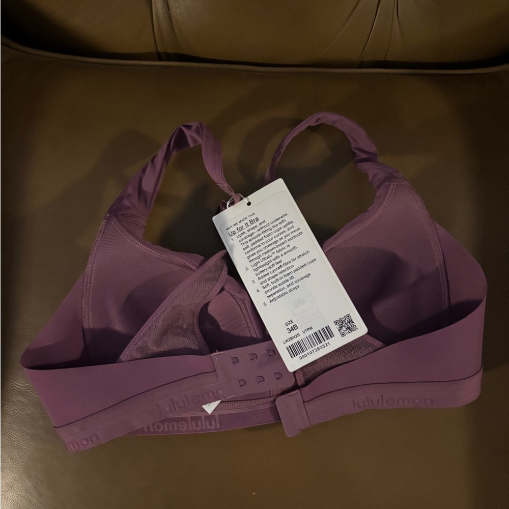 Lululemon Athletica UP FOR IT Sports Bra 34B Add a cup size! - Picture 6 of 7